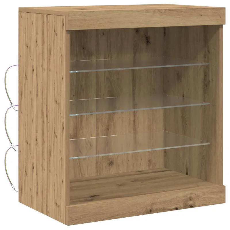 LED Bufetas Amatininkų ąžuolas 60,5 x 37 x 67 cm