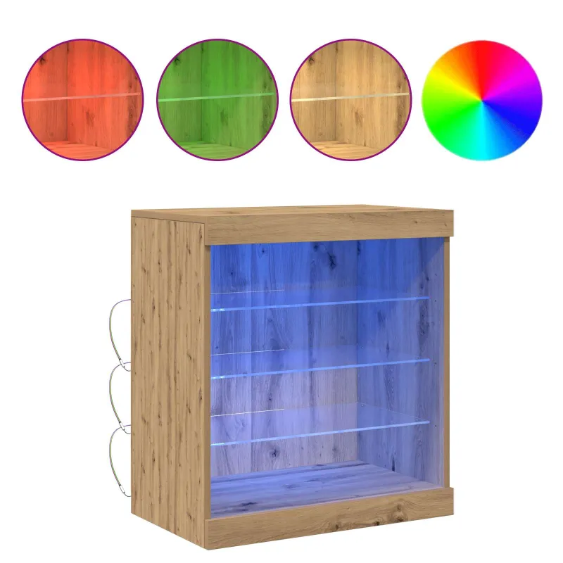 LED Bufetas Amatininkų ąžuolas 60,5 x 37 x 67 cm