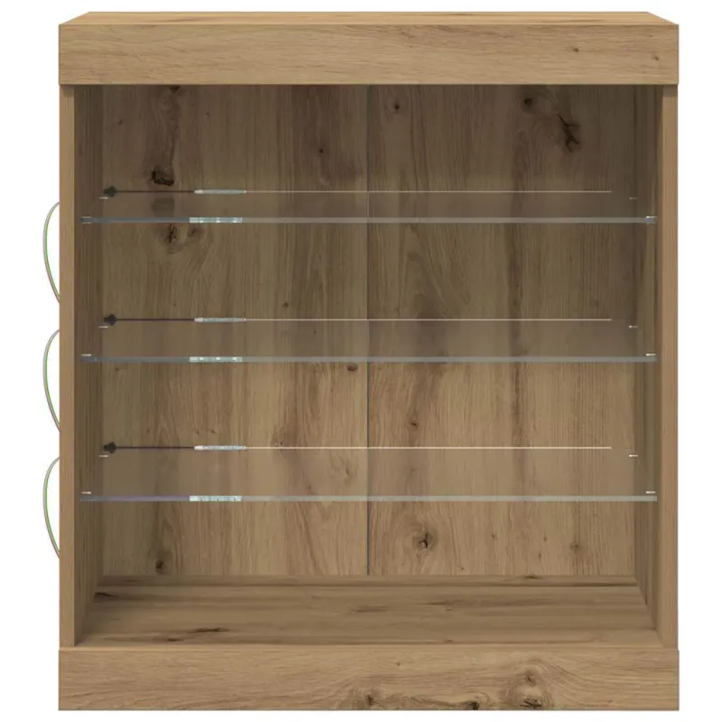 LED Bufetas Amatininkų ąžuolas 60,5 x 37 x 67 cm