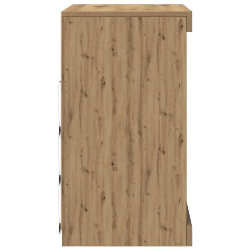 LED Bufetas Amatininkų ąžuolas 60,5 x 37 x 67 cm
