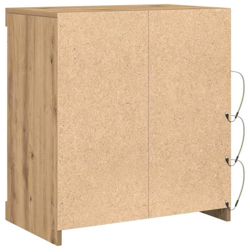 LED Bufetas Amatininkų ąžuolas 60,5 x 37 x 67 cm