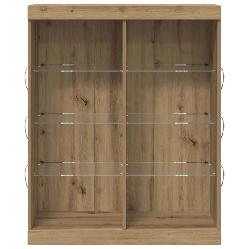 LED Bufetas Artisano ąžuolo 81 x 37 x 100 cm Apdirbta mediena