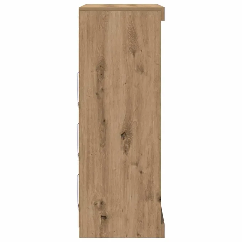 LED Bufetas Artisano ąžuolo 81 x 37 x 100 cm Apdirbta mediena