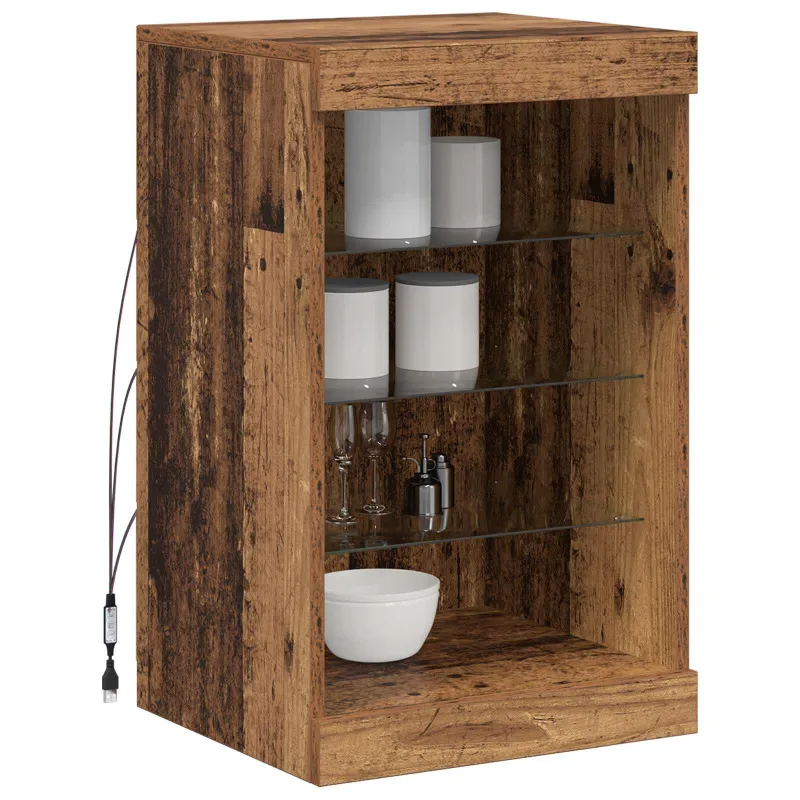 LED Bufetas Senas medis 41 x 37 x 67 cm Apdirbta mediena