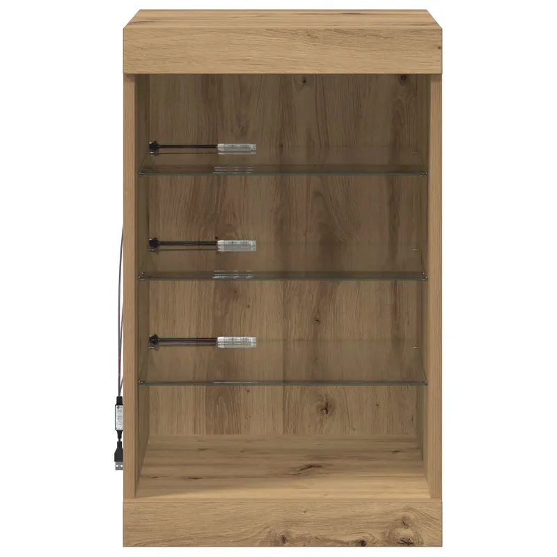 LED Bufetas Amatininkų ąžuolas 41 x 37 x 67 cm Apdirbta mediena