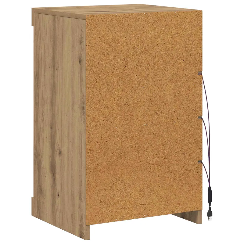 LED Bufetas Amatininkų ąžuolas 41 x 37 x 67 cm Apdirbta mediena