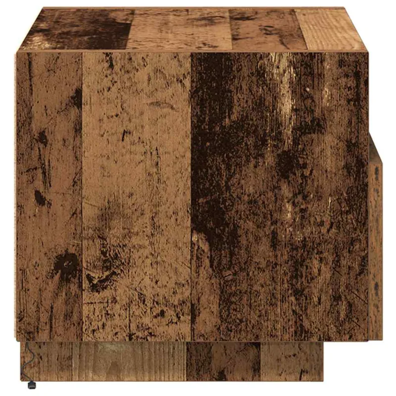 Šalia lovos spintelė 2 pcs Senas medis 40 x 39 x 37 cm