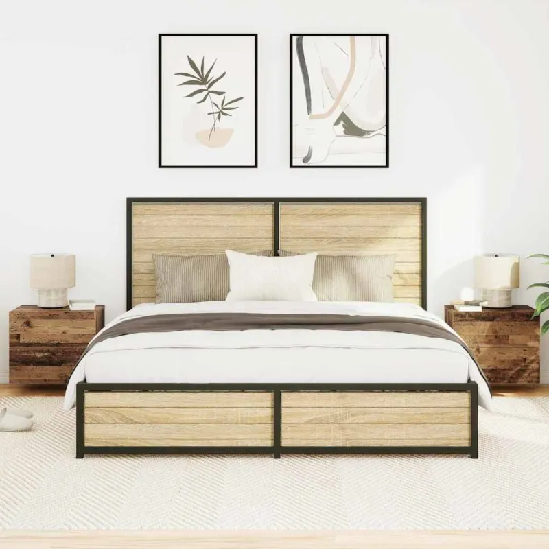 Šalia lovos spintelė 2 pcs Senas medis 50 x 39 x 41 cm