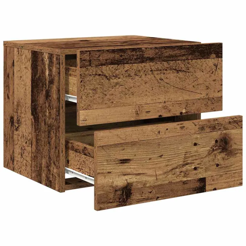 Šalia lovos spintelė 2 pcs Senas medis 50 x 39 x 41 cm
