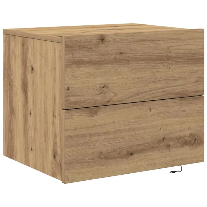 Šalia lovos spintelė 2 pcs Amatininkų ąžuolas 50 x 39 x 41 cm