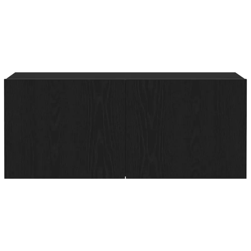 TV spintelių komplektas Juodas ąžuolas 100 x 30 x 41 cm