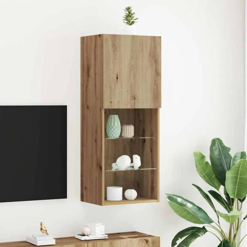 TV spintelių komplektas Amatininkų ąžuolas 40,5 x 30 x 102 cm