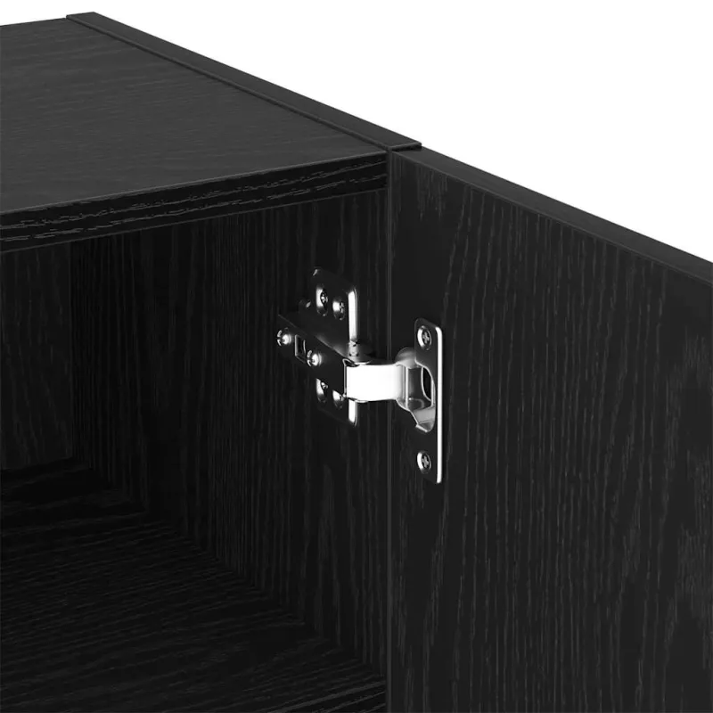 TV spintelių komplektas Juodas ąžuolas 40,5 x 30 x 102 cm