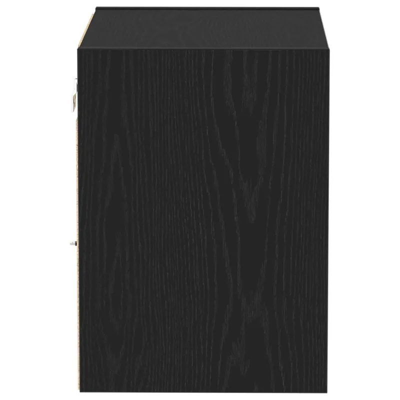 Savitautinė lentyna su LED apšvietimu Juoda 40 x 28,5 x 40 cm