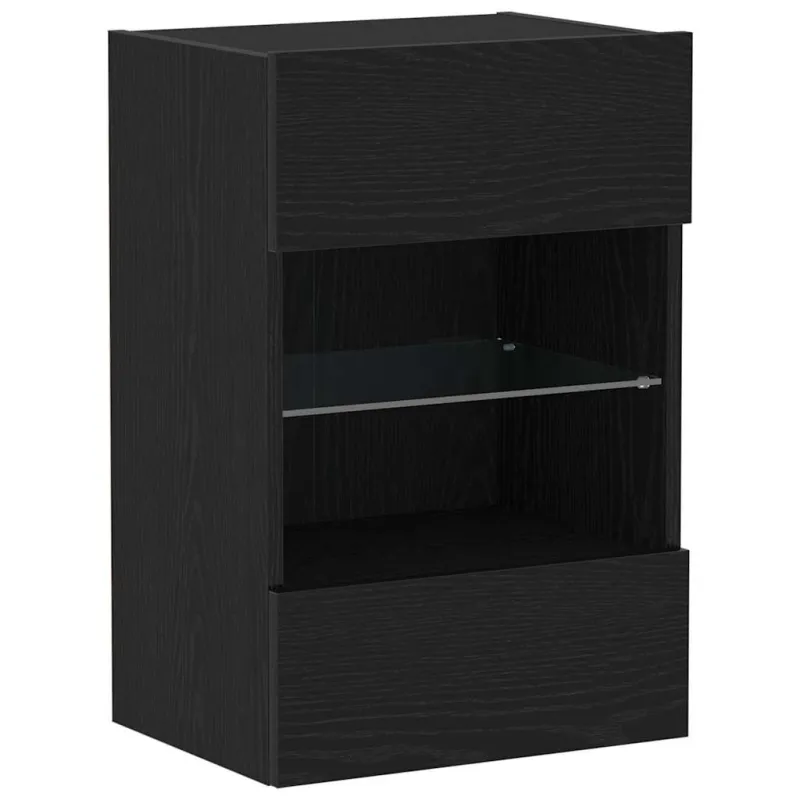 TV spintelių komplektas Juoda 40 x 30 x 60,5 cm