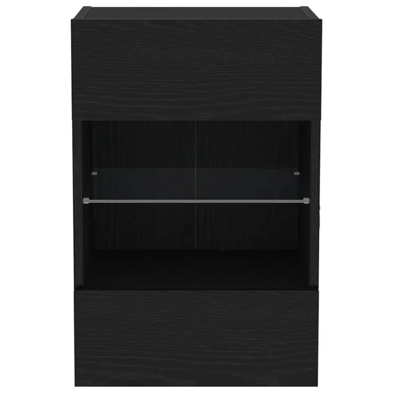 TV spintelių komplektas 2 pcs Juoda 40 x 30 x 60,5 cm