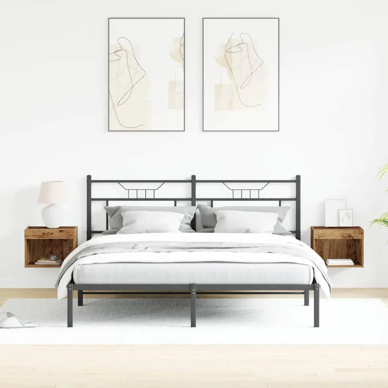 TV spintelių komplektas 2 pcs Senas medis 40 x 30 x 30 cm