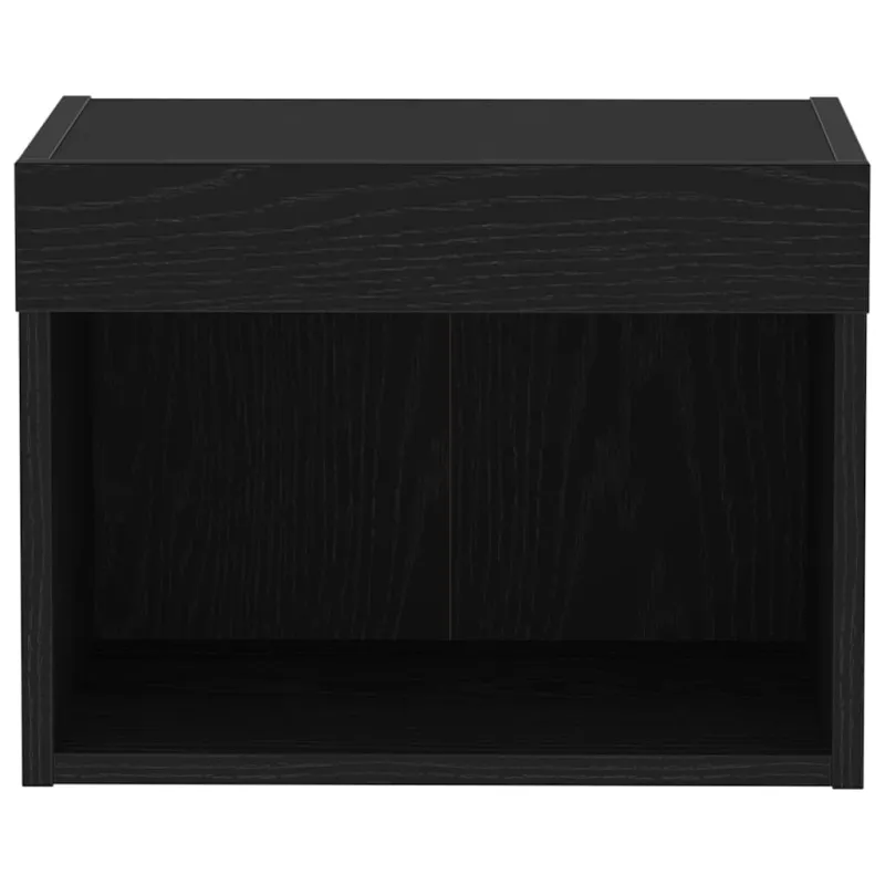 TV spintelių komplektas 2 pcs Juodas ąžuolas 40 x 30 x 30 cm
