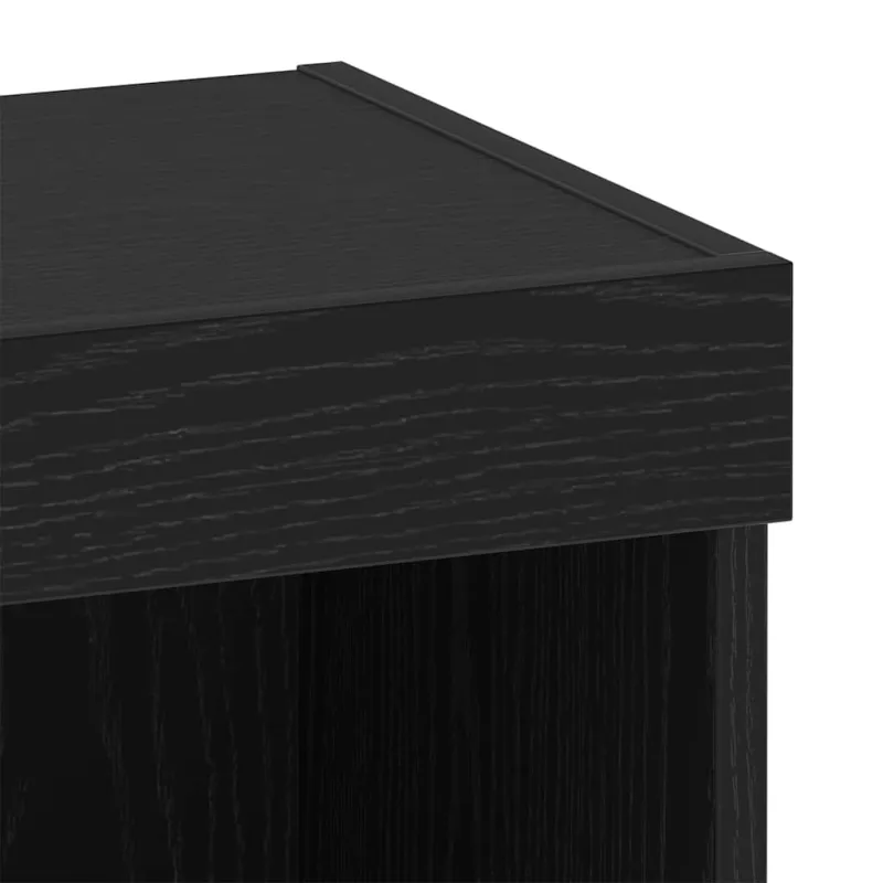 TV spintelių komplektas 2 pcs Juodas ąžuolas 40 x 30 x 30 cm
