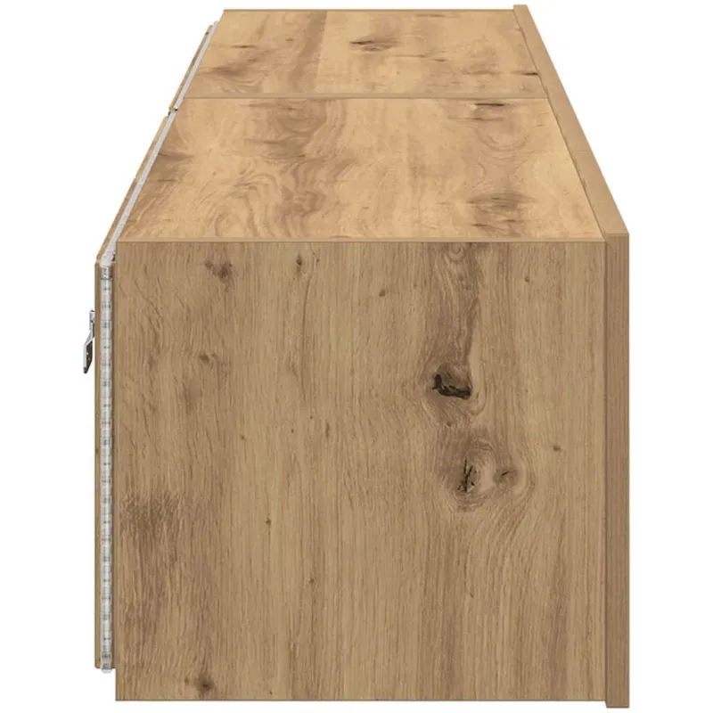 TV sieninė spintelė 2 pcs Amatininkų ąžuolas 80 x 35 x 31 cm