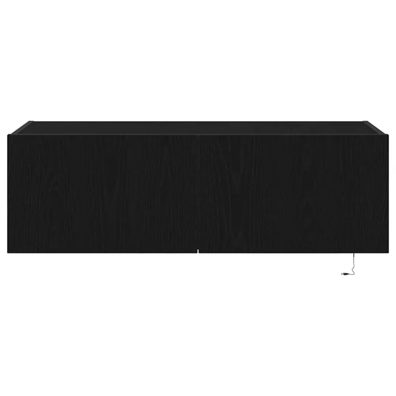 TV sieninė spintelė 2 pcs Juodas ąžuolas 100 x 35 x 31 cm