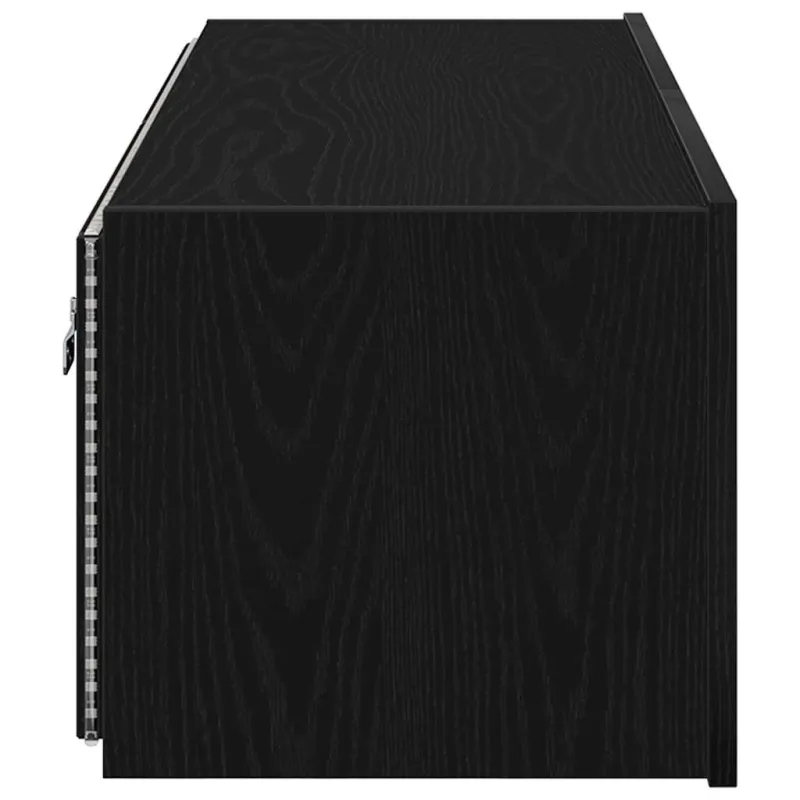 TV sieninė spintelė 2 pcs Juodas ąžuolas 100 x 35 x 31 cm