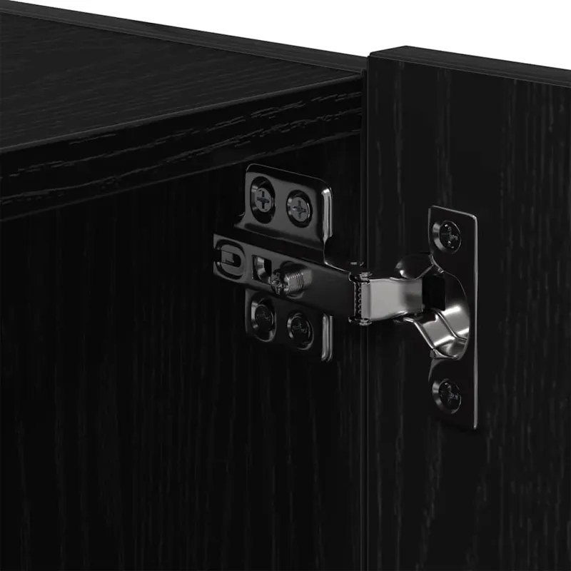 TV sieninė spintelė 2 pcs Juodas ąžuolas 100 x 35 x 31 cm