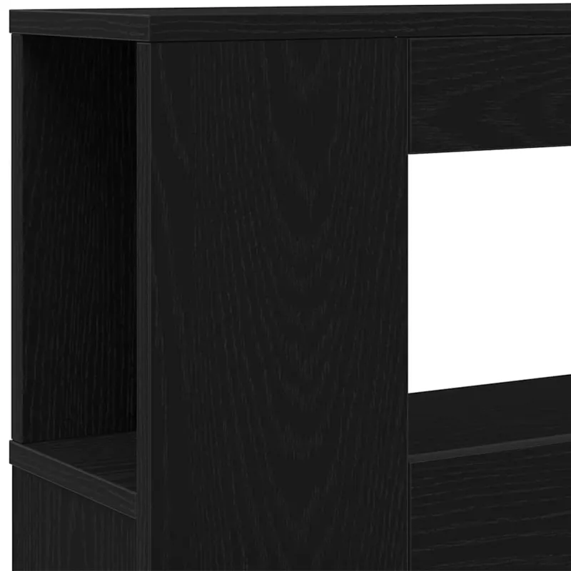 LED galvūgalis su lentyna Juodas ąžuolas 100 x 18,5 x 103,5 cm