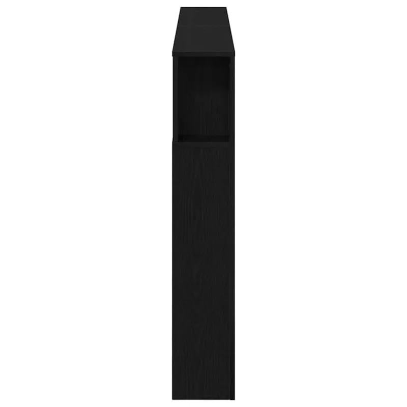LED galvūgalis su lentyna Juodas ąžuolas 180 x 18,5 x 103,5 cm