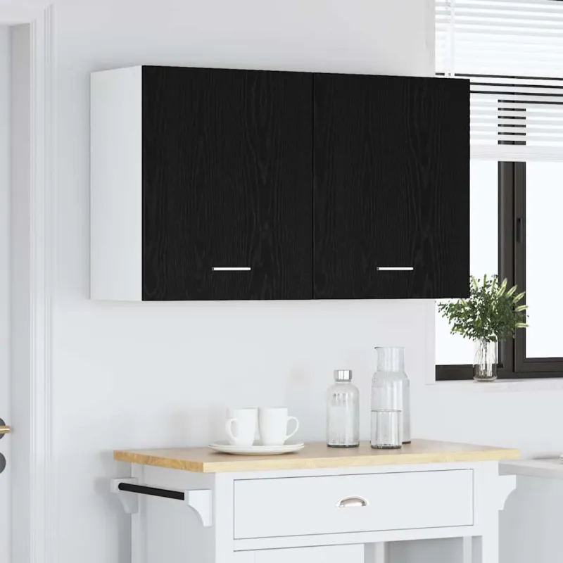 Pakabinama spintelė Lyon 2 pcs Juodas ąžuolas 50 x 31 x 60 cm