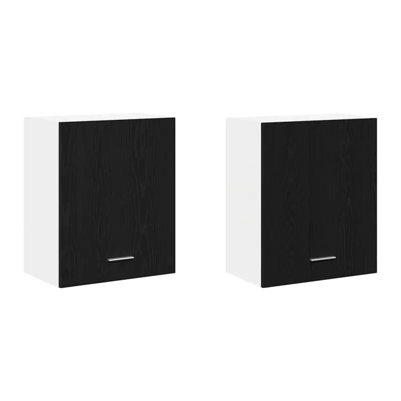 Pakabinama spintelė Lyon 2 pcs Juodas ąžuolas 50 x 31 x 60 cm