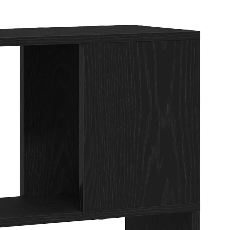 TV spintelių komplektas Juoda 80 x 24 x 186 cm Apdirbta mediena