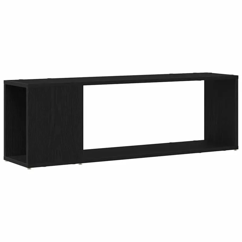 TV spintelių komplektas Juoda 100 x 24 x 63 cm Apdirbta mediena