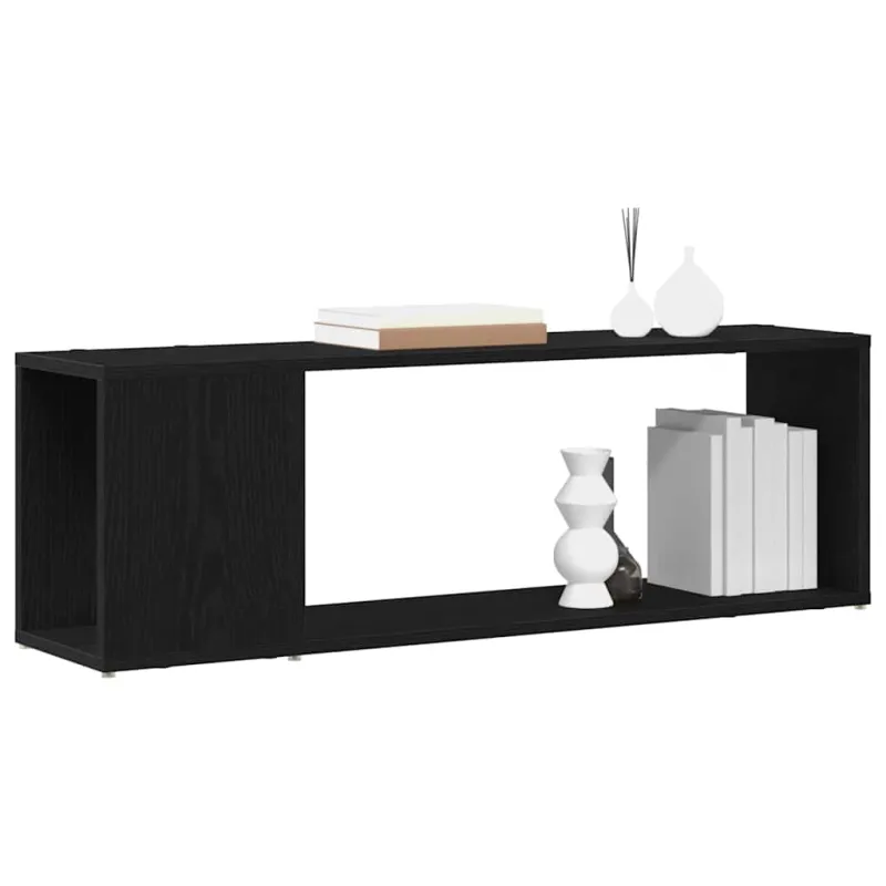 TV spintelių komplektas Juoda 100 x 24 x 63 cm Apdirbta mediena