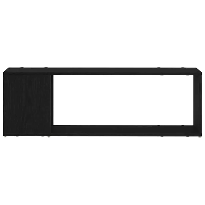 TV spintelių komplektas Juoda 100 x 24 x 63 cm Apdirbta mediena