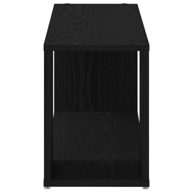 TV spintelių komplektas Juoda 100 x 24 x 63 cm Apdirbta mediena