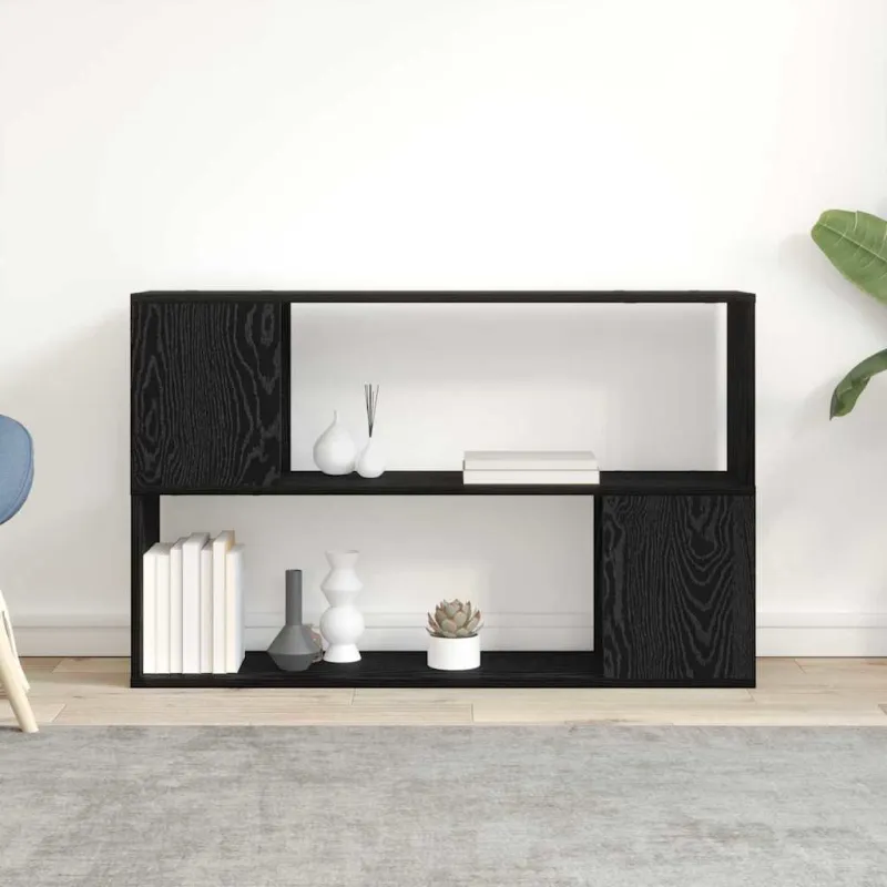 TV spintelių komplektas Juoda 100 x 24 x 63 cm Apdirbta mediena