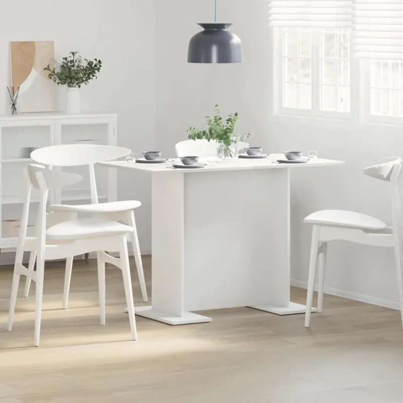 Valgomojo stalas Balta 110 x 60 x 75 cm Apdirbta mediena