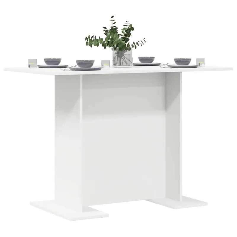Valgomojo stalas Balta 110 x 60 x 75 cm Apdirbta mediena