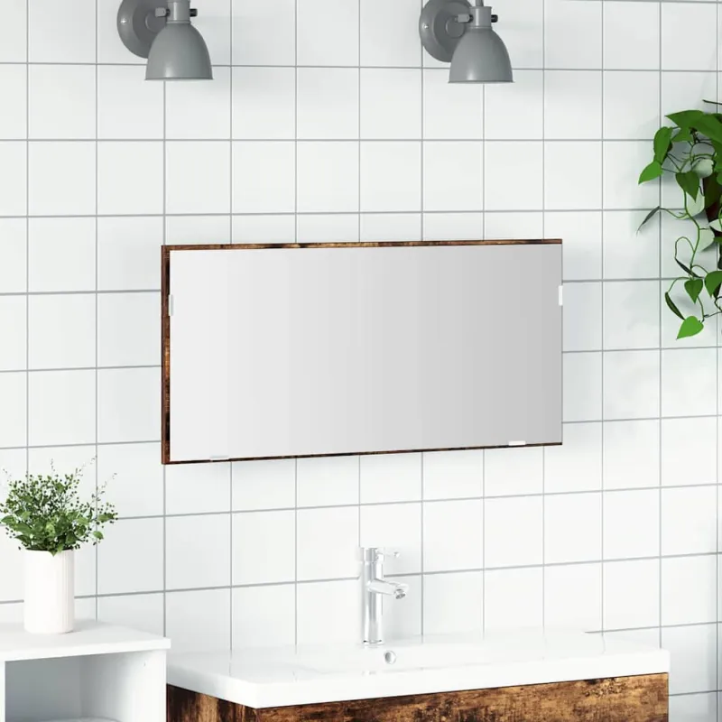 Veidrodis Ruda 80 x 37 cm Stiklas ir inžinerinė mediena