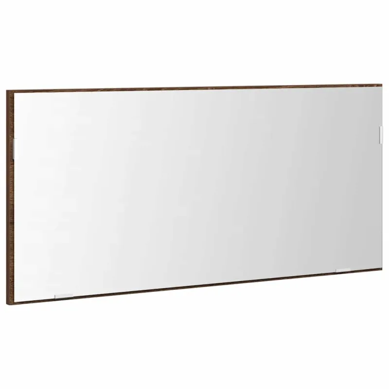 Veidrodis ruda ąžuolo 80 x 37 cm Stiklas ir inžinerinė mediena