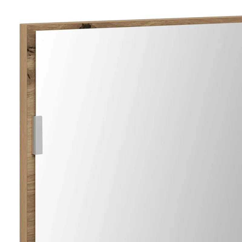 Veidrodis su LED juostelių žibintais artisano ąžuolo 80 x 37 cm