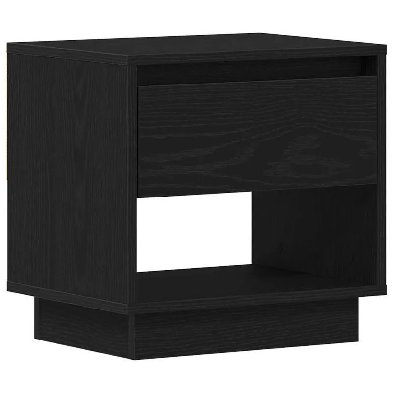 Naktinis staliukas 2 pcs Juodas ąžuolas 45 x 34 x 44 cm
