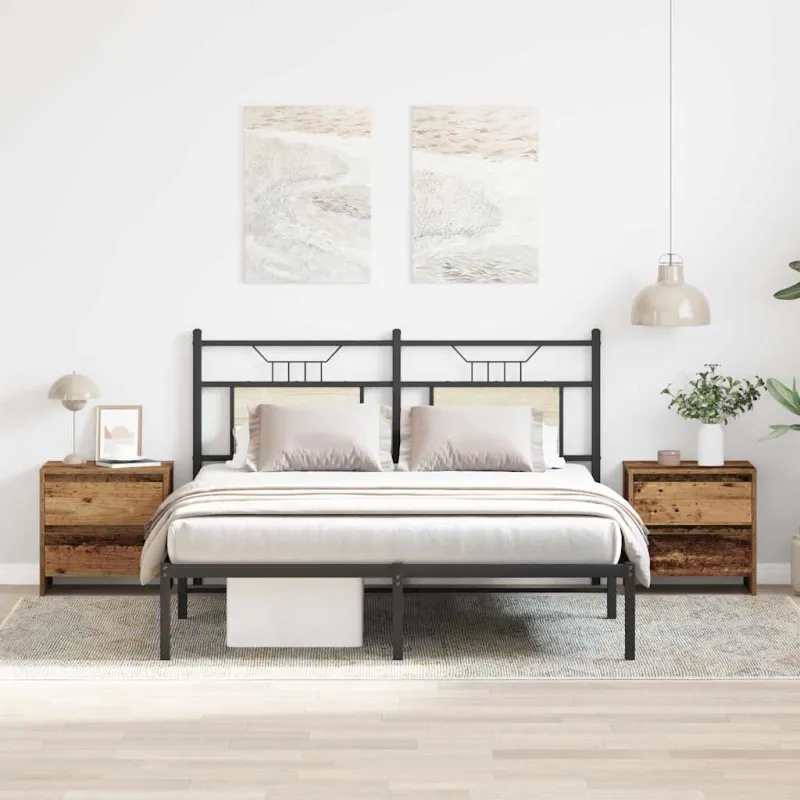 Šalia lovos spintelė 2 pcs Senas medis 45 x 34 x 44,5 cm