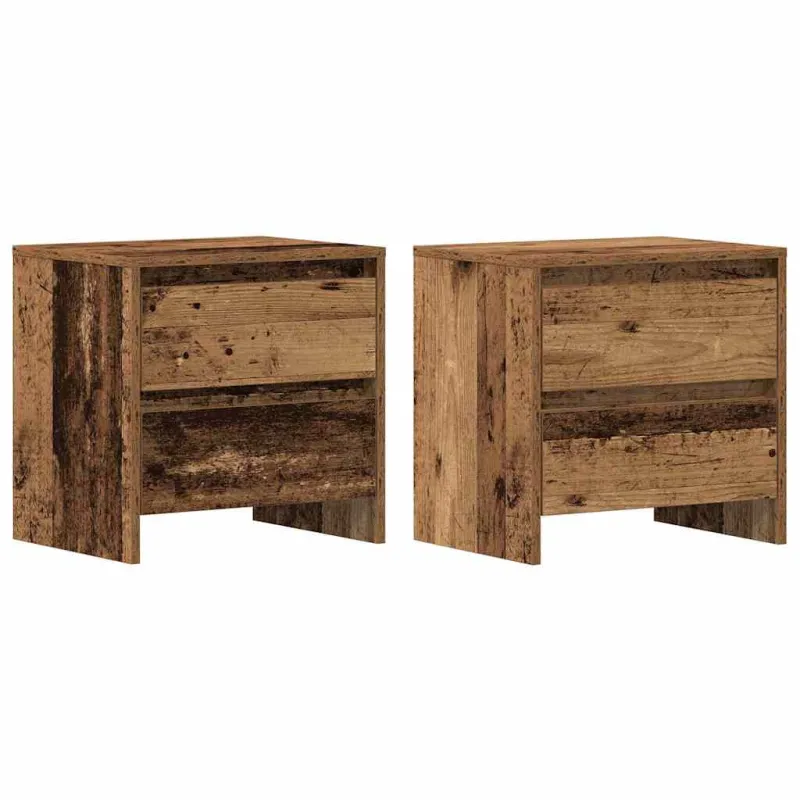 Šalia lovos spintelė 2 pcs Senas medis 45 x 34 x 44,5 cm