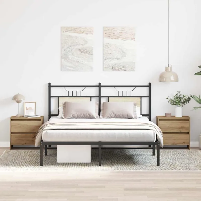 Šalia lovos spintelė 2 pcs Amatininkų ąžuolas 45 x 34 x 44,5 cm