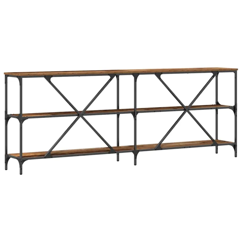 Konsolinis stalas Senas medis 200 x 30 x 75 cm Apdirbta mediena
