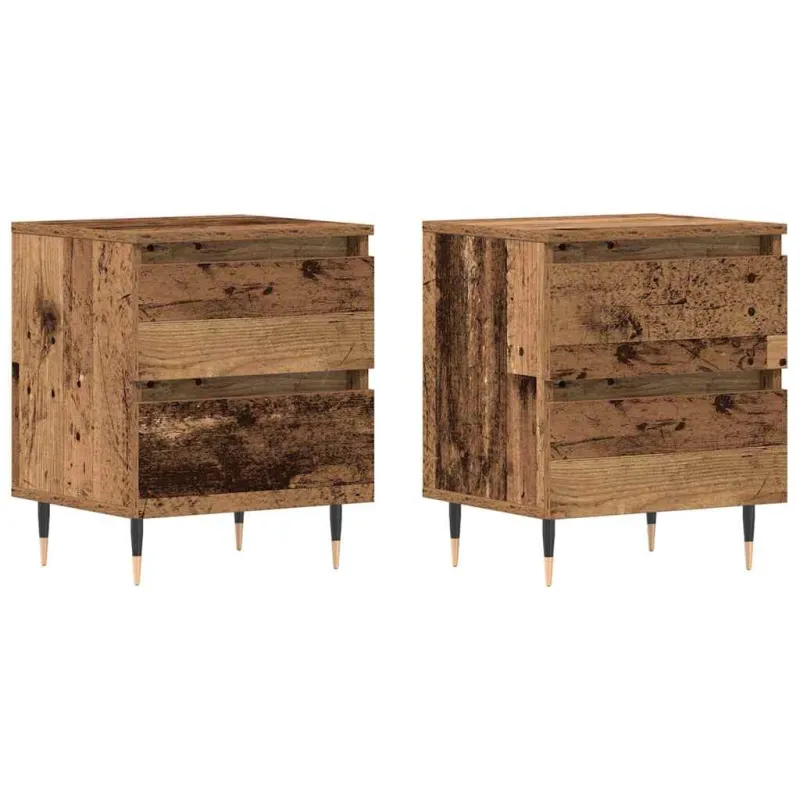 Šalia lovos spintelė 2 pcs Senas medis 40 x 35 x 50 cm