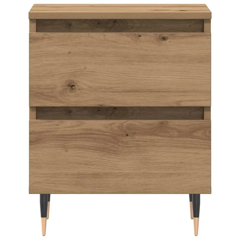 Šalia lovos spintelė 2 pcs Amatininkų ąžuolas 40 x 35 x 50 cm