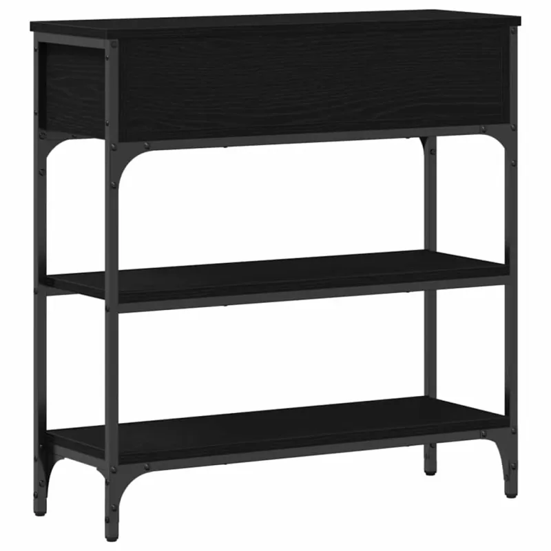Konsolinis stalas su stalčių Juodas ąžuolas 72.5 x 25 x 75 cm